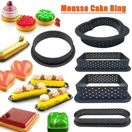 8pcs Cake Mold Mousse Circle Cutter Decorating Tool French Dessert DIY Perforated Ring Non Stick
8pcs Cake Mold Mousse Circle Cutter Decorating Tool French Dessert DIY Perforated Ring Non Stick