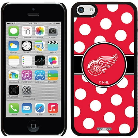 Detroit Red Wings Polka Dots Design on iPhone 5c Thinshield Snap-On Case by Coveroo