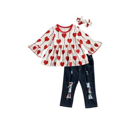 EYIIYE Toddler Baby Girls Love Heart Printed Long Sleeve Tops + Long Pants + Headband Set Outfit 2-7 Year
EYIIYE Toddler Baby Girls Love Heart Printed Long Sleeve Tops + Long Pants + Headband Set Outfit 2-7 Year