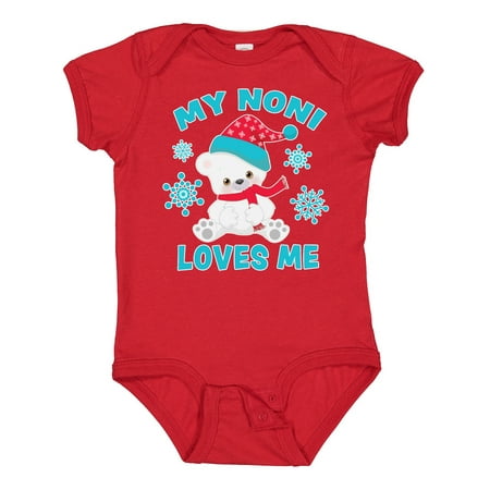 Inktastic Polar Bear My Noni Loves Me in Santa Hat with Snowflakes Gift Baby Boy or Baby Girl Bodysuit
Inktastic Polar Bear My Noni Loves Me in Santa Hat with Snowflakes Gift Baby Boy or Baby Girl Bodysuit