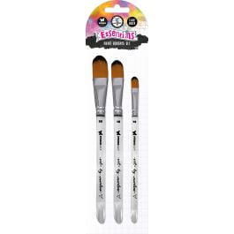 Studio Light Art By Marlene Soft Nylon Brushes 3 Per Pkg Flat 3 Per 4 Inch 1 Per 2 Inch 3 Per 8 Inch
Studio Light Art By Marlene Soft Nylon Brushes 3 Per Pkg Flat 3 Per 4 Inch 1 Per 2 Inch 3 Per 8 Inch