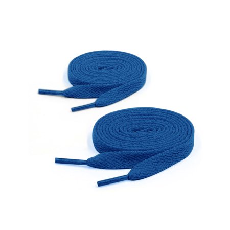 Tasharina Unisex 2 Pairs Plastic Tip 123cm Length Cotton Blends Sport Shoes Laces Blue