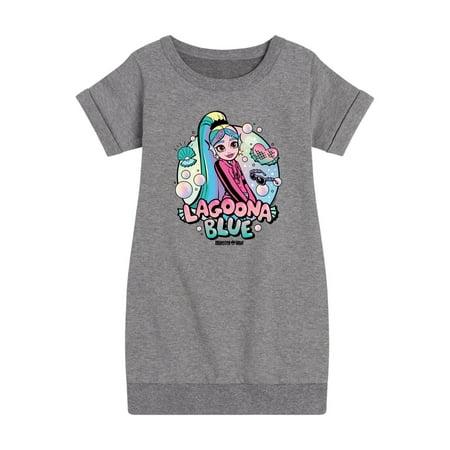 Monster High - Lagoona Blue Bubbles - Toddler And Youth Girls Fleece Dress