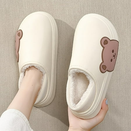 Winter Women Men Thick Platform Waterproof Non-Slip Flat Slippers Warm Indoor Fur Cotton Men Couples Girls Ladies Cartoon Shoes
Winter Women Men Thick Platform Waterproof Non-Slip Flat Slippers Warm Indoor Fur Cotton Men Couples Girls Ladies Cartoon Shoes