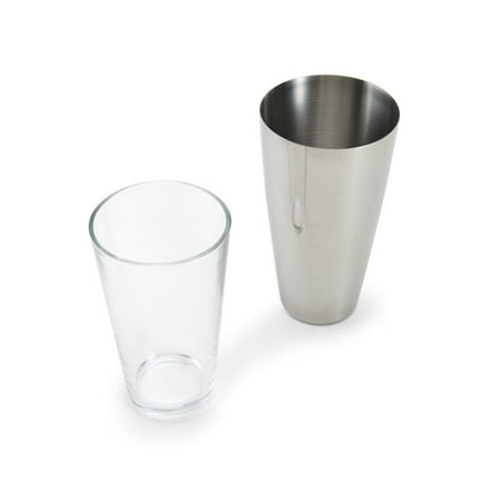 Houdini 21-ounce Boston Cocktail Shaker in Stainless Steel and Glass