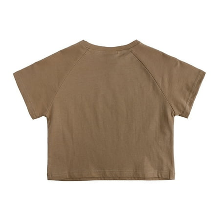 Toddler Baby Boys Girls Short Sleeve T-Shirt Summer Crewneck Solid Color Crewneck Baby Casual Pure Cotton T-Shirt 1 Piece Set for 9M-6T
Toddler Baby Boys Girls Short Sleeve T-Shirt Summer Crewneck Solid Color Crewneck Baby Casual Pure Cotton T-Shirt 1 Piece Set for 9M-6T