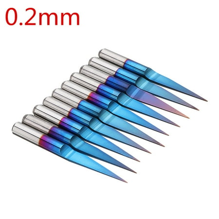 Romacci 10pcs 3.175mm Blue Coating PCB 3D Milling Cutter 10/15/20/25 Degrees Tungsten Carbide V Shape Engraving Bit CNC Router Tool
Romacci 10pcs 3.175mm Blue Coating PCB 3D Milling Cutter 10/15/20/25 Degrees Tungsten Carbide V Shape Engraving Bit CNC Router Tool