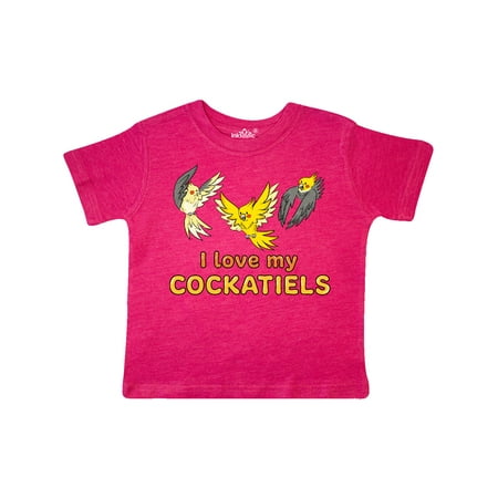 Inktastic I Love My Cockatiels Gift Toddler Boy or Toddler Girl T-Shirt