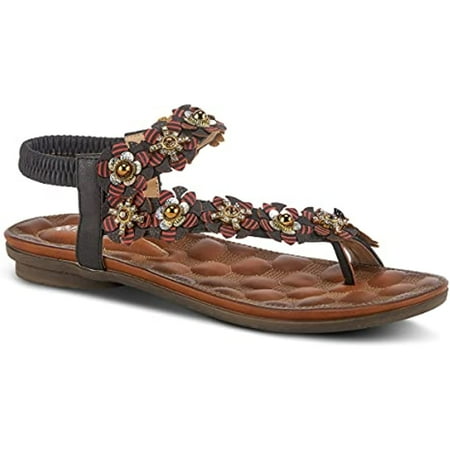 PATRIZIA Women s Janetta Ankle Strap Sandal Black EU 40 / US 9