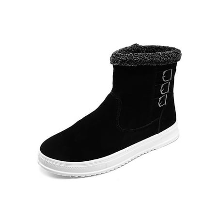 Ritualay Men Ankle Bootie Cotton Lining Winter Shoes Zip Up Snow Boots Warm Breathable Short Boot Cold Weather Travel Buckles Comfort Shoe Black 6.5
Ritualay Men Ankle Bootie Cotton Lining Winter Shoes Zip Up Snow Boots Warm Breathable Short Boot Cold Weather Travel Buckles Comfort Shoe Black 6.5