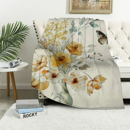 ZHZY Flowers Butterfly Flannel Blanket Gifts for All Seasons Various Sizes Soft Cozy Multi-functional 40x50in
ZHZY Flowers Butterfly Flannel Blanket Gifts for All Seasons Various Sizes Soft Cozy Multi-functional 40x50in