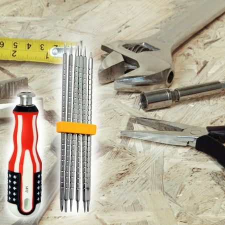 MyBeauty 6 in 1 Screwdriver Adjustable Rod Non-slip Handle Lengthen 6 in 1 Screwdriver Set for Phone Repair