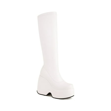 The shy Women s Platform Knee High Boots Pu Leather Stretch Long Boots Ladies Party Dance Shoes
The shy Women s Platform Knee High Boots Pu Leather Stretch Long Boots Ladies Party Dance Shoes