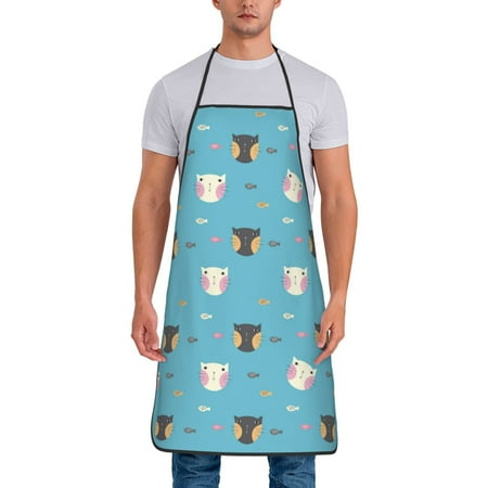 Junzan Cat Fish Print Kitchen Cooking Aprons Chef Apron for Men and Women Professional for Cooking Bib Aprons for Kitchen/Crafting/BBQ/Drawing
Junzan Cat Fish Print Kitchen Cooking Aprons Chef Apron for Men and Women Professional for Cooking Bib Aprons for Kitchen/Crafting/BBQ/Drawing