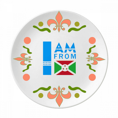 

I Am From Burundi Art Deco Fashion Flower Ceramics Plate Tableware Dinner Dish