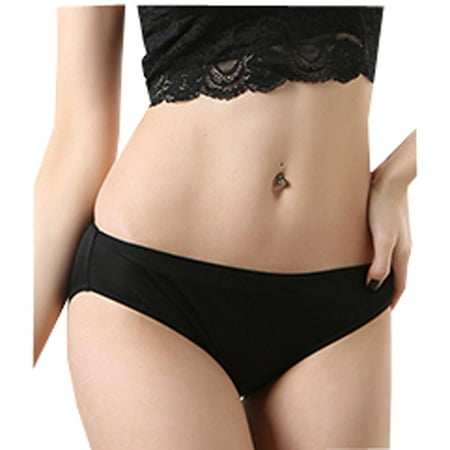 Cotton Panty with Lace BBC Only Hipster Cheeky Panty (X-Large Black / White)