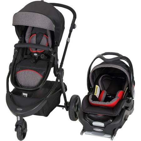 Baby Trend 1st Debut 3-Wheel Travel System, Red