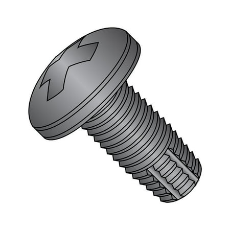 Steel Thread Cutting Screw Black Oxide Finish Pan Head Phillips Drive Type F #6-32 Thread Size 1/2 Length (Pack of 100)
Steel Thread Cutting Screw Black Oxide Finish Pan Head Phillips Drive Type F #6-32 Thread Size 1/2 Length (Pack of 100)