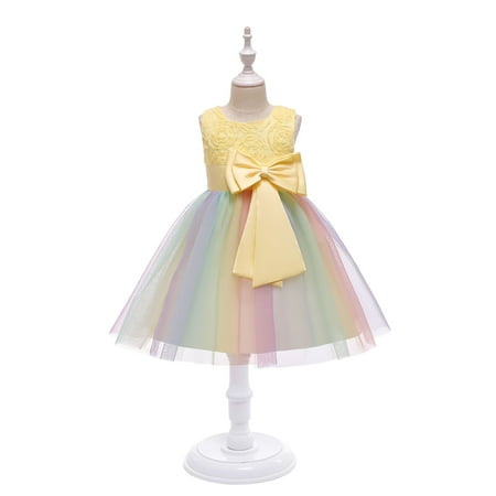 QISIWOLE Toddler Girls Color Net Yarn Bowknot Birthday Party Flowers Gown Kids Dresses clearance under 5 !
QISIWOLE Toddler Girls Color Net Yarn Bowknot Birthday Party Flowers Gown Kids Dresses clearance under 5 !