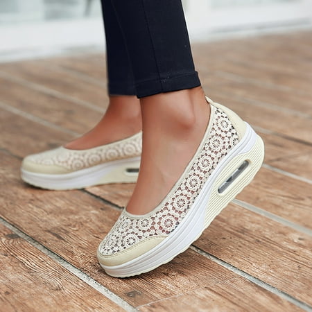 NEGJ Slip On Breathe Lace Flower Walking Shoes Women Fashion Sneakers Comfort Wedge Platform Loafers
NEGJ Slip On Breathe Lace Flower Walking Shoes Women Fashion Sneakers Comfort Wedge Platform Loafers