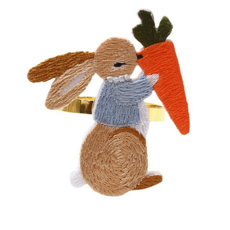 Easter Rabbit Napkin Rings Holder Lightweight Innovative Party Favor for Home Dining Room Party Decoration 1PCS Style 3
Easter Rabbit Napkin Rings Holder Lightweight Innovative Party Favor for Home Dining Room Party Decoration 1PCS Style 3