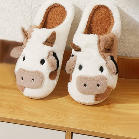 Womens Shoes Hot Sale Winter Padded Cute Cow Home Cotton Slippers Men And Women Warm Thickened Indoor Non-slip Couple Cotton ShoesBrown
Womens Shoes Hot Sale Winter Padded Cute Cow Home Cotton Slippers Men And Women Warm Thickened Indoor Non-slip Couple Cotton ShoesBrown
