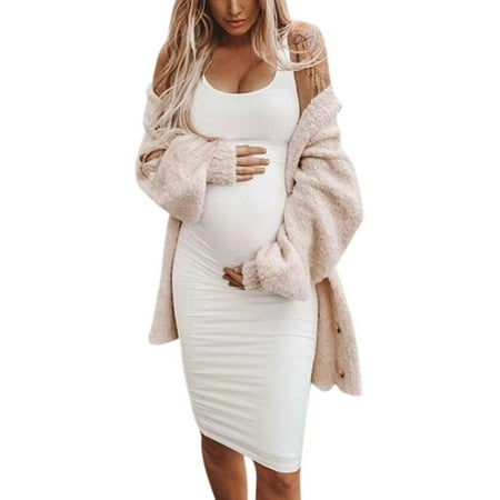 Women Pregnant Maternity Breastfeeding Summer Sleeveless Solid Bodycon Tank Dress
Women Pregnant Maternity Breastfeeding Summer Sleeveless Solid Bodycon Tank Dress