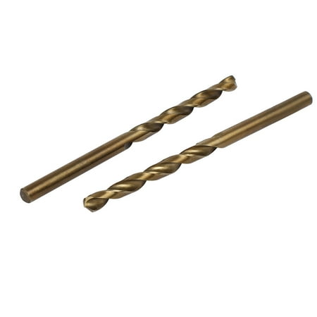 4.1mm Drilling Dia HSS Cobalt Metric Spiral Twist Drill Bit Rotary Tool 2pcs