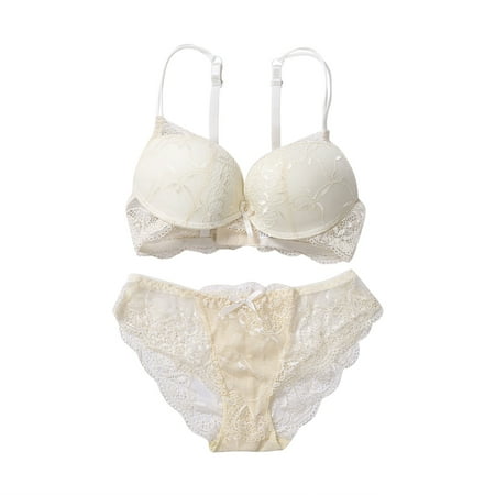 Douhoow 2Pcs Women Floral Lace Transparent Underwear Push Up Bra Lingerie Brief Set
Douhoow 2Pcs Women Floral Lace Transparent Underwear Push Up Bra Lingerie Brief Set