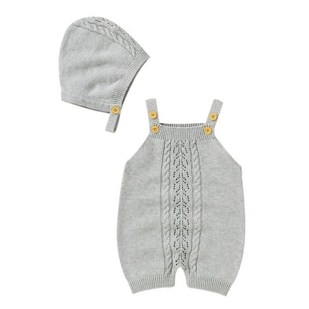 Baby Knit Romper Cotton Sleeveless Boy Girl Sweater Clothes Jumpsuit 1 Piece With Hat Caps Outfits Set Girls Zipper Hoodie
Baby Knit Romper Cotton Sleeveless Boy Girl Sweater Clothes Jumpsuit 1 Piece With Hat Caps Outfits Set Girls Zipper Hoodie