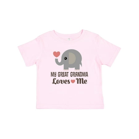 Inktastic My Great Grandma Loves Me Gift Baby Boy or Baby Girl T-Shirt