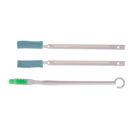 Chinatera 3pcs Bottles Cleaning Brush Portable Sink Scrubber Long Handle Brush