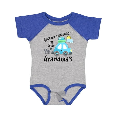 Inktastic Book My Reservation! I m Going to Grandma s Gift Baby Boy or Baby Girl Bodysuit
Inktastic Book My Reservation! I m Going to Grandma s Gift Baby Boy or Baby Girl Bodysuit