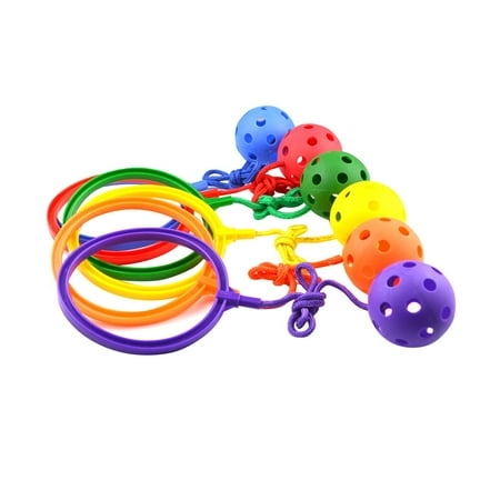 6pcs Jumping Ball Child-parent Fitness One Leg Kicking Ball Foot Jump Balls