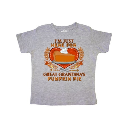 Inktastic I m Just Here for Great Grandma s Pumpkin Pie with Heart Gift Toddler Boy or Toddler Girl T-Shirt
Inktastic I m Just Here for Great Grandma s Pumpkin Pie with Heart Gift Toddler Boy or Toddler Girl T-Shirt
