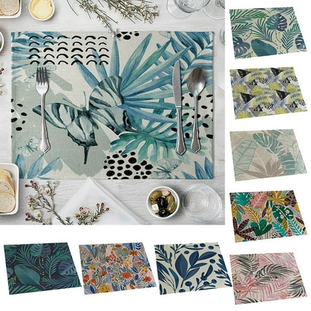 SPRING PARK 2Pcs/Set 42x32cm Placemats Placemats for Dining Table Heat-Resistant Placemats Stain Resistant Washable Table Mats Kitchen Table mats 
SPRING PARK 2Pcs/Set 42x32cm Placemats Placemats for Dining Table Heat-Resistant Placemats Stain Resistant Washable Table Mats Kitchen Table mats