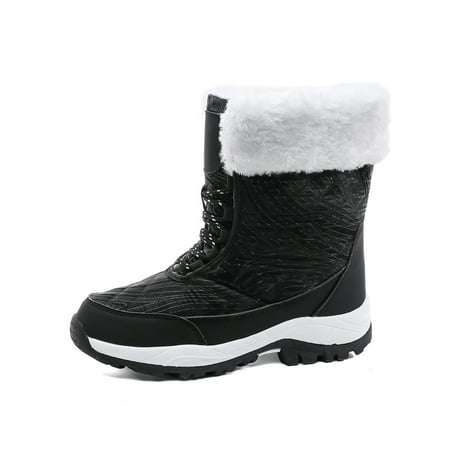 Daeful Womens Winter Boot Mid Calf Warm Booties Plush Lined Snow Boots Non-slip Round Toe Outdoor Shoes Walking Bootie Black 6
Daeful Womens Winter Boot Mid Calf Warm Booties Plush Lined Snow Boots Non-slip Round Toe Outdoor Shoes Walking Bootie Black 6