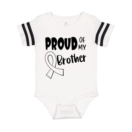Inktastic Proud of my Brother Blindness Awareness White Ribbon Gift Baby Boy or Baby Girl Bodysuit
Inktastic Proud of my Brother Blindness Awareness White Ribbon Gift Baby Boy or Baby Girl Bodysuit