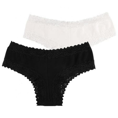 Stretchy Lace Low Rise Thong - Sexy Underwear for Women Thongs for Women Seamless Panties for Women 2 Pack
Stretchy Lace Low Rise Thong - Sexy Underwear for Women Thongs for Women Seamless Panties for Women 2 Pack