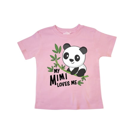 Inktastic My Mimi Loves Me- cute panda Gift Toddler Boy or Toddler Girl T-Shirt