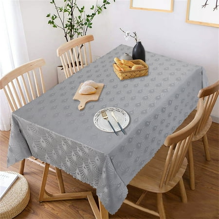 Solid Flower Jacquard Table Cloth Damask Table Cover Heavy Weight Fabric Tabletop Decoration for Kitchen Banquet Party Rectangle 52×70 in Light Grey
Solid Flower Jacquard Table Cloth Damask Table Cover Heavy Weight Fabric Tabletop Decoration for Kitchen Banquet Party Rectangle 52×70 in Light Grey