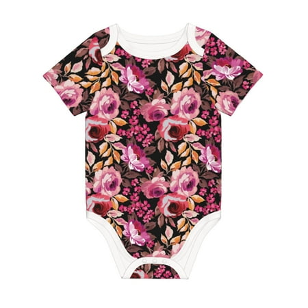 Matuu Rose Flowers for Baby Short-Sleeve Bodysuit Soft Cotton Comfortable and Breathable Perfect for Newborns and Infants
Matuu Rose Flowers for Baby Short-Sleeve Bodysuit Soft Cotton Comfortable and Breathable Perfect for Newborns and Infants