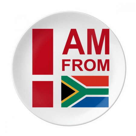 I Am From South Africa Plate Decorative Porcelain Salver Tableware Dinner Dish