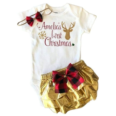 Ma&Baby Baby Girls Christmas Clothes 3pcs Deer Short Sleeve Romper Bow Shorts Outfit Set
Ma&Baby Baby Girls Christmas Clothes 3pcs Deer Short Sleeve Romper Bow Shorts Outfit Set