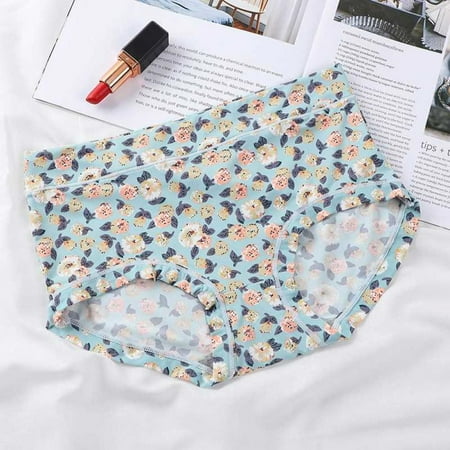 Xinhuaya Womens Floral Printed Underpants One Size Ladies Middle Waist Briefs Ice Silk Flower Breathable Soft Printing Panties
Xinhuaya Womens Floral Printed Underpants One Size Ladies Middle Waist Briefs Ice Silk Flower Breathable Soft Printing Panties