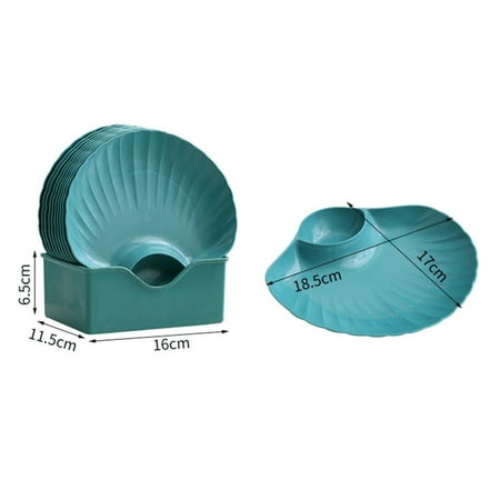 Limei Candy Plate Store Snack Shell Shape Useful Smooth Edge Dried Fruit Plate