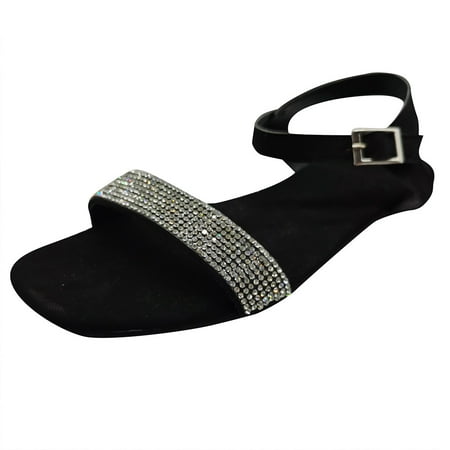 Babysbule Womens Clearance Sandals Women Flip-Flops Buckle Flat With Strappy Open Toe Beach Shoe Rhinestone Sandals
Babysbule Womens Clearance Sandals Women Flip-Flops Buckle Flat With Strappy Open Toe Beach Shoe Rhinestone Sandals