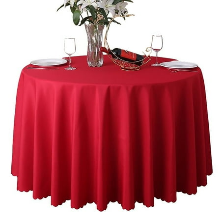 2 Pack Round Tablecloth Solid Color Polyester Circle Table Protector Washable No Pilling Table Cover For Hotel Wedding Party Banquet Business-Red-1.8m
2 Pack Round Tablecloth Solid Color Polyester Circle Table Protector Washable No Pilling Table Cover For Hotel Wedding Party Banquet Business-Red-1.8m