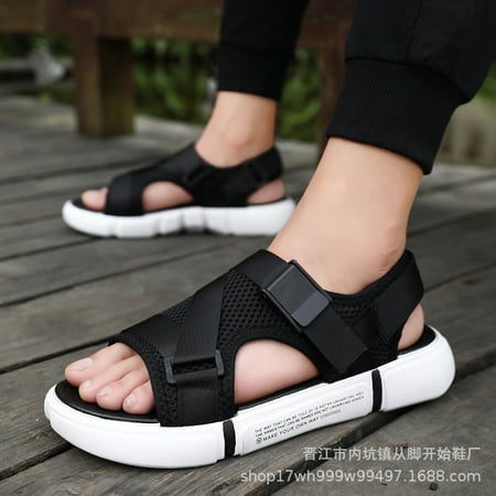 men‘s sandals and slippers beach shoes fashion casual open toe breathable beach Velcro
men‘s sandals and slippers beach shoes fashion casual open toe breathable beach Velcro