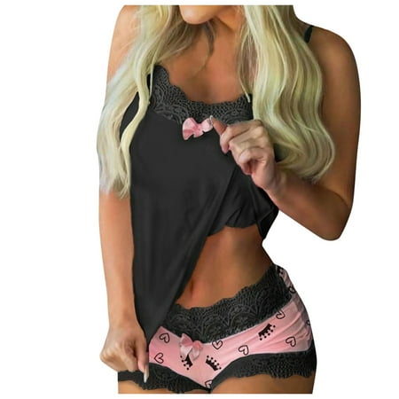 Ladies Camisole Shorts Set Underwear Women Lace Lingerie Sleepwear Romper Suit Sleepwear Lace Underwear
Ladies Camisole Shorts Set Underwear Women Lace Lingerie Sleepwear Romper Suit Sleepwear Lace Underwear